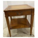 Antique End Table on casters