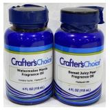 (2) 4oz Crafterï¿½s Choice Fragrance Oils