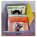 Tote of Vtg Record Albums