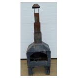 Metal  Chimnea (stands 6ft tall)
