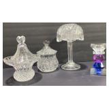 Crystal Fairy Lamp & Candy Dishes