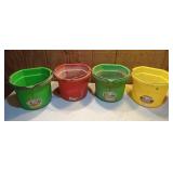8 Qt. Flat Back Stall Buckets