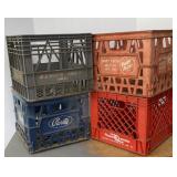 (4) Dairy Milk Crates