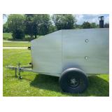 Handmade Smoker on Single Axle 10ft Trailer Frame