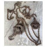 Antique Chain Block & Tackle