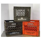 (3) Dairy Milk Crates
