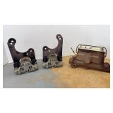 Drag Car Brake Calipers & Brake Fluid Reservoir