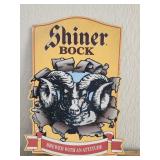 Shiner Bock Metal Beer Sign, Used