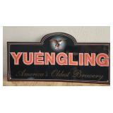 Yuengling metal beer sign, used