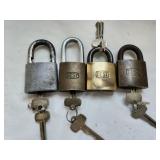 Padlocks with 2 keys (4)