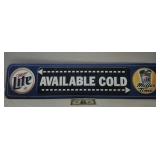Miller Lite Metal Sign, one sided