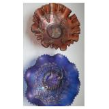 Carnival Glass Bowls, Northwood & Fenton