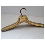 Solid Brass Coat Hanger - vintage