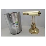Trash Can, Desk Lamp - adjustable