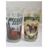 Kentucky Derby Glasses  1980 & 1981