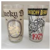 Kentucky Derby Glasses 1974 & 1975