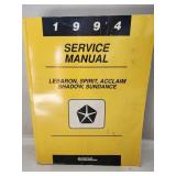 Chrysler Service Manual 1994 Front Wheel Drive