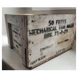 Elgin Watch WWII Box for military fuses