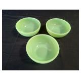 Vintage 5" Jadeite Bowls, By (FireKing)