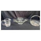Candy Dish Swirl Handle, Kitchen Center Piece &
