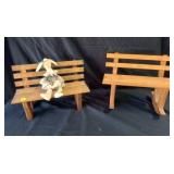 Home Decor, Wooden Bench & Rocker