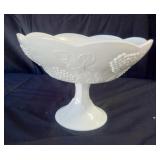 Vintage Milk Glass Fruit Bowl