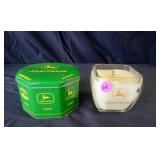 John Deere Candle & Metal Tin
