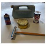 Anti-Freeze Jug, STP Oil Treatment, Yellow Wax
