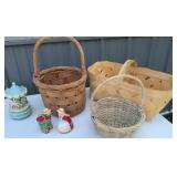 Farmhouse Baskets, Salt & Pepper Shakers