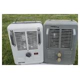 2 Small Electric Heaters