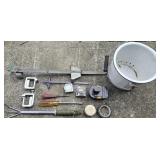 Miscellaneous Tools and Metal Bucket
