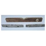 Torpedo Level 9" & Wooden 18" Vintage