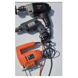 Lot of 3 electric hand tools