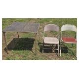 Card Table and 2 Chairs