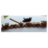Wooden Train And Resin Train