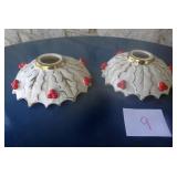 Lefton White & Gold Hollyberry