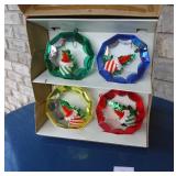 VTG Jewel Brite Diarama Christmas Ornaments