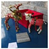 Dillard Cloisonne Zebra 2012 & Deer