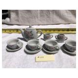 Miniature Floral Tea Set