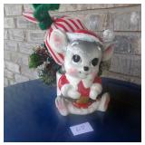 Japan Christmas Santa Mouse Planter