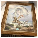 Indian Picture 25x29 P.Denton/Collectors Corner