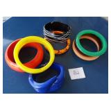 Lot Chunky Bangle Bracelets Vintage