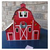 Scentsy Retired Christmas Holiday Red Barn Wax War