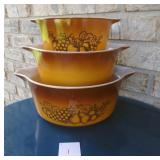Pyrex Old Orchard Casserole Dishes