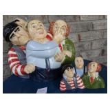 Three Stooges Cookie Jar & Salt/Pepper Shakers