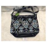 Vera Bradley Drawstring Crossbody Ink Blue