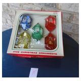VTG Jewel Brite Diarama Christmas Ornaments