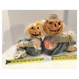 Fiber Optic Scarecrow Pumpkin