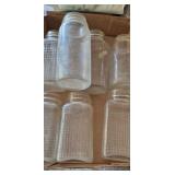 7 Vintage Quart Size Standard Jars