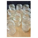 11 Pint Glass Mason Jars